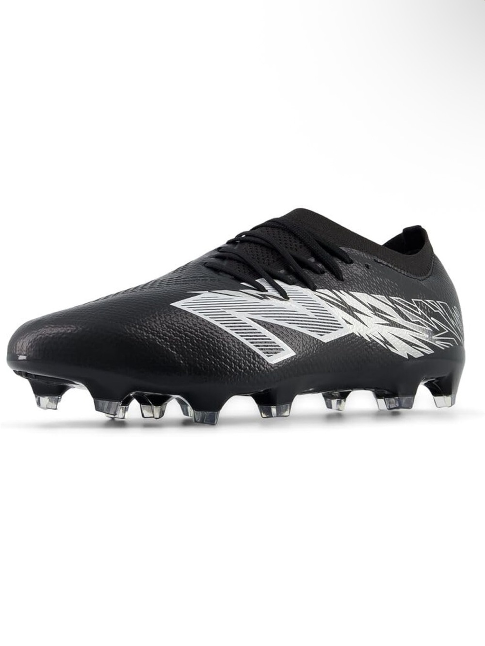 New balance Black Soccer Cleats with White Graphic